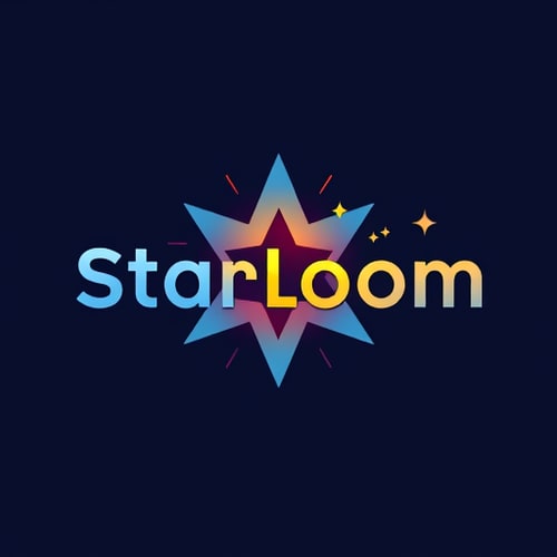 AI Design for create starloom text logo only not logo