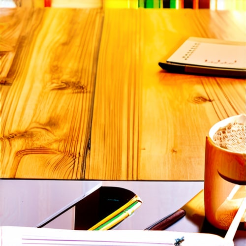 AI Design for wooden table