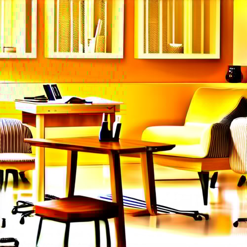 AI Design for wooden table