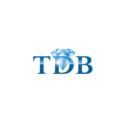 AI Design for The Diamond Bar Logo Mix the letters TDB Word Add diamond in this more creative