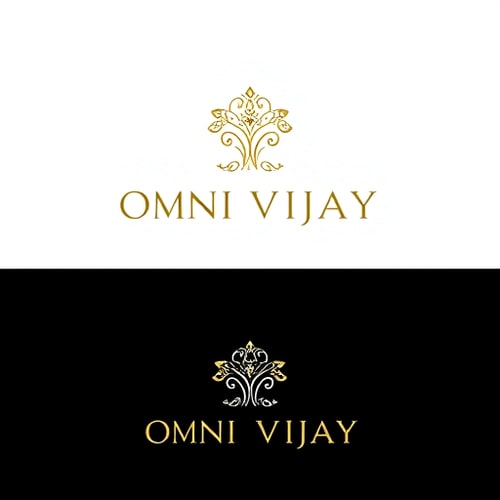 AI Design for "Luxury jewellery brand logo for ‘OMNI VIJAY’  suitable for a luxury jewellery identity."