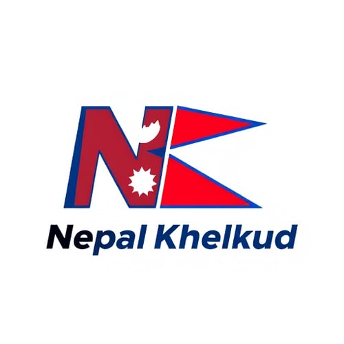 AI Design for Create a professional and modern logo for a YouTube channel named "Nepal Khelkud".
The main design should feature the letters "NK", where the "K" is creatively replaced or filled with the Nepal national flag.
Below the logo, write the full channel name "Nepal Khelkud" in clean, bold typography.
Use a background inspired by the colors of the Nepal flag (red, blue, and white).
The overall style should be sports-themed, energetic, and eye-catching, suitable for a sports content channel.
Make it simple yet professional, easily recognizable even at small sizes, and optimized for YouTube profile and banner use.