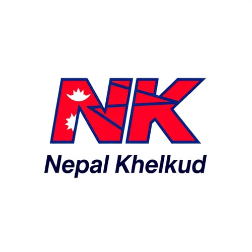 AI Design for Create a professional and modern logo for a YouTube channel named "Nepal Khelkud".
The main design should feature the letters "NK", where the "K" is creatively replaced or filled with the Nepal national flag.
Below the logo, write the full channel name "Nepal Khelkud" in clean, bold typography.
Use a background inspired by the colors of the Nepal flag (red, blue, and white).
The overall style should be sports-themed, energetic, and eye-catching, suitable for a sports content channel.
Make it simple yet professional, easily recognizable even at small sizes, and optimized for YouTube profile and banner use.