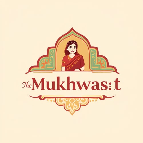 AI Design for "Create a premium, ethnic, and story-driven logo for The Mukhwas Mahal, a traditional Indian mukhwas (mouth freshener) brand started by a mother and grandmother. The logo should combine product, cultural, and emotional elements in a clean, rich, and timeless design.Incorporate subtle mukhwas-inspired motifs such as a betel leaf, fennel seeds, cardamom pods, or a spice bowl, to represent freshness and authenticity. Blend this with heritage Indian symbols like a palace dome or arch silhouette, mandala, or paisley-inspired patterns, highlighting the word 'Mahal' and giving a royal ethnic touch. To reflect the family story, you may include a warm illustration of a grandmother or mother figure in a simple saree, drawn in a minimal vector or cartoon style, symbolizing love, homeliness, and trust.Use a regal ethnic color palette such as deep maroon, saffron, emerald green, and gold, or a Royal Pastel Ethnic palette with deep teal, warm beige, muted coral, and antique gold accents for a softer premium feel. Keep the colors rich yet balanced to ensure the logo feels festive but not cluttered.Typography should be elegant and slightly traditional with Indian curves, yet modern and versatile for packaging, jars, and digital branding. Gold emboss or foil accents can be used for a luxury look.The overall logo must feel clean, ethnic, royal, and warm — combining the homely love of family traditions with the grandeur of Indian heritage. It should be versatile enough for packaging, labels, and digital platforms, while instantly evoking trust, celebration, and cultural richness."