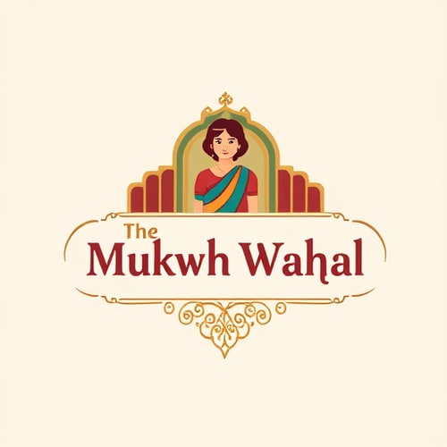 AI Design for "Create a premium, ethnic, and story-driven logo for The Mukhwas Mahal, a traditional Indian mukhwas (mouth freshener) brand started by a mother and grandmother. The logo should combine product, cultural, and emotional elements in a clean, rich, and timeless design.Incorporate subtle mukhwas-inspired motifs such as a betel leaf, fennel seeds, cardamom pods, or a spice bowl, to represent freshness and authenticity. Blend this with heritage Indian symbols like a palace dome or arch silhouette, mandala, or paisley-inspired patterns, highlighting the word 'Mahal' and giving a royal ethnic touch. To reflect the family story, you may include a warm illustration of a grandmother or mother figure in a simple saree, drawn in a minimal vector or cartoon style, symbolizing love, homeliness, and trust.Use a regal ethnic color palette such as deep maroon, saffron, emerald green, and gold, or a Royal Pastel Ethnic palette with deep teal, warm beige, muted coral, and antique gold accents for a softer premium feel. Keep the colors rich yet balanced to ensure the logo feels festive but not cluttered.Typography should be elegant and slightly traditional with Indian curves, yet modern and versatile for packaging, jars, and digital branding. Gold emboss or foil accents can be used for a luxury look.The overall logo must feel clean, ethnic, royal, and warm — combining the homely love of family traditions with the grandeur of Indian heritage. It should be versatile enough for packaging, labels, and digital platforms, while instantly evoking trust, celebration, and cultural richness."
