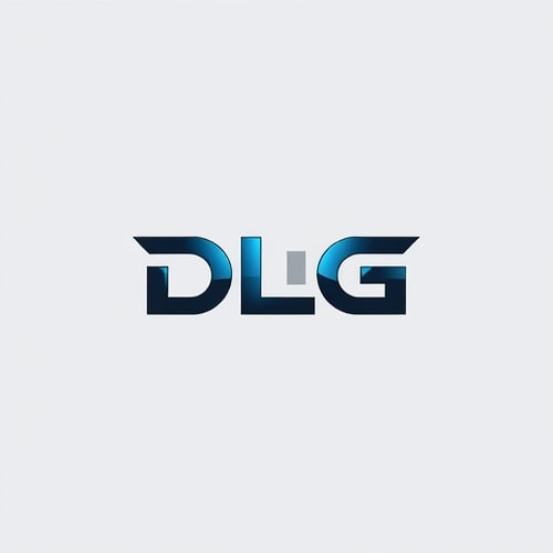 AI Design for  Can you crate a logo using DLG. Combine them and create a logo. this logo represent strong clear futuristic gaming company. dont add any extra layer. Only DLG three character that will looks like the logo 