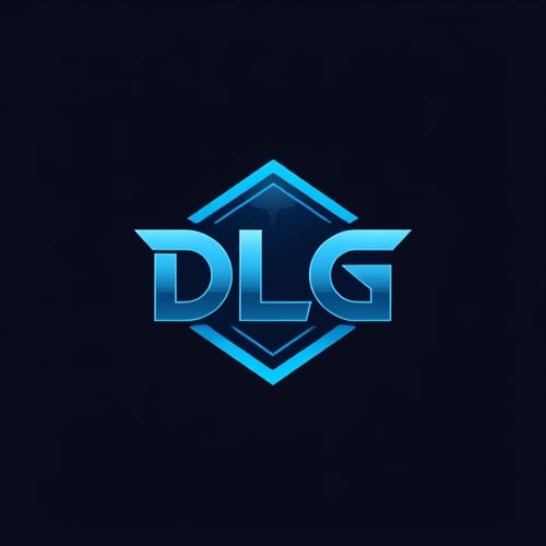 AI Design for  Can you crate a logo using DLG. Combine them and create a logo. this logo represent strong clear futuristic gaming company. dont add any extra layer. Only DLG three character that will looks like the logo 