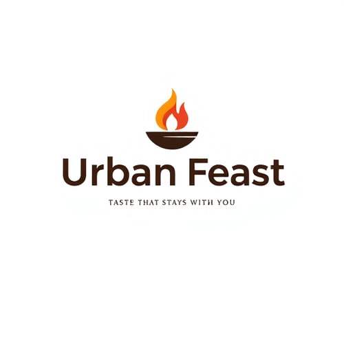 AI Design for Brand Name: Urban Feast(“Urban” মানে আধুনিক শহুরে ধাঁচ, আর “Feast” মানে ভোজ/ভালো খাবার — একসাথে মিলে আধুনিক ও আকর্ষণীয় রেস্টুরেন্ট ব্র্যান্ডকে উপস্থাপন করে)Slogan: “Taste That Stays With You.”🖌️ Logo Style (AI-এর জন্য নির্দেশনা)Style: Modern, Minimalist, and ElegantColors:Must look perfect in full black or full white versions.Should also work beautifully with colorful accents (warm colors like red, orange, golden, or even green) to make the logo vibrant.Icon:A simple, abstract icon that represents food & dining (e.g., a flame, plate, or bowl with steam — but in a minimalist style, not cliché).Should give an instant restaurant vibe while staying modern and premium.Specialty:The logo must be easily visible and attractive on any background (dark, light, or colorful).It should instantly give customers the impression of delicious food + a trustworthy restaurant brand.Must look equally good on signboards, menus, websites, and packaging.Text Placement:Icon above or beside the text.Brand Name: Urban FeastSlogan: “Taste That Stays With You.”
