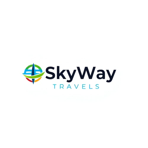 AI Design for ✈️ Travel Agency Logo BriefBrand Name: SkyWay TravelsLogo Style: Modern, Minimalist, and ProfessionalColor Scheme:Primary: Black or White (must look great on both light and dark backgrounds)Secondary: Optional multiple vibrant colors (blue, green, orange) that make the design pop but remain clean.Font: Clean, bold, sans-serif, and easy-to-read.Symbol/Icon:A minimal and elegant icon representing travel and adventure (e.g., globe, airplane, flight path, or compass).The icon should be abstract yet clear enough so that clients instantly recognize it as a travel-related logo.Must be versatile so it looks attractive on websites, business cards, banners, and signboards.Specialty:The logo must be highly visible and professional on any background (white, black, or colorful).It should look equally attractive in single-color or full-color versions.The design must feel trustworthy, modern, and instantly appealing to clients.Text Placement:Icon above or beside the brand name.Brand Name: “SkyWay Travels”Slogan below the brand name.Slogan: “Discover the World with Us.”