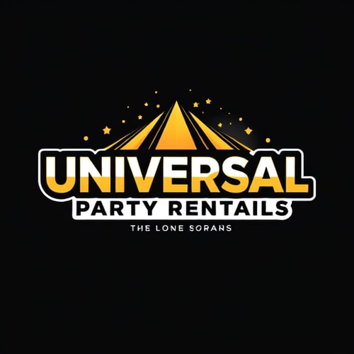 AI Design for Logo Design BriefBusiness Name:Universal Party RentalsTagline (optional):Trusted, Affordable, Reliable Party RentalsAbout the Business:Universal Party Rentals is a professional event rental company serving all kinds of occasions — from weddings and graduations to birthdays and large celebrations. We provide everything from tables, chairs, and inflatable houses to snow cone machines and ice cream carts.Design Goals:The logo should have universal appeal and clearly communicate fun, celebration, and trustworthiness.The style must be professional, clean, and versatile, suitable for both formal events (like weddings) and casual celebrations (like birthdays).The design should look great across different mediums including social media, websites, flyers, merchandise, and signage.Color Preferences:Gold, Black, and White as primary colors (open to creative complementary accents).Typography:Strong, professional, and modern fonts (avoid overly playful or childish styles).Icon/Emblem Ideas (optional):Party elements (balloons, confetti, tent, abstract celebration shapes).A minimal yet festive icon that works as a standalone brand mark.Deliverables:Primary Logo with text + tagline.Icon/Emblem (if separate).Variations: Color, Black & White, Transparent background.High-resolution files for print and digital use.Brand Personality:Fun, trustworthy, reliable, affordable, and professional.