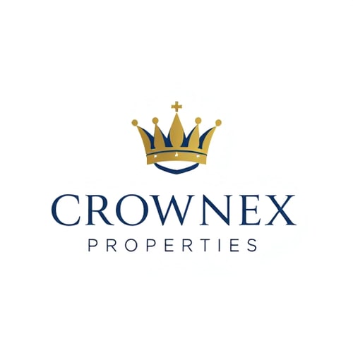 AI Design for AI Logo Generator Prompt (with name):Design a modern, elegant, and professional logo for a luxury property development company named Crownex Properties.The logo must reflect royalty, exclusivity, luxury, and international class.Style: Clean, timeless, and premium-looking.Colors: Gold, deep blue, black, and white (luxury-inspired palette).Typography: Strong, refined, and professional fonts (avoid playful or casual styles).Icon/Emblem: Incorporate a crown or abstract luxury-inspired mark that feels royal and distinctive, suitable as a standalone symbol.Versatility: The logo should look excellent across social media, websites, print materials, merchandise, and property signage, both in full color and monochrome.The final design must communicate trust, elegance, sophistication, and world-class branding for Crownex Properties.