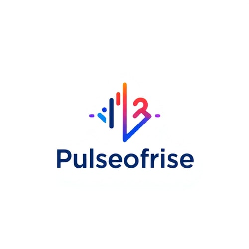 AI Design for Minimalist for a brand focused on the energy and flow of innovation named "Pulseofrise":somthing more attractive