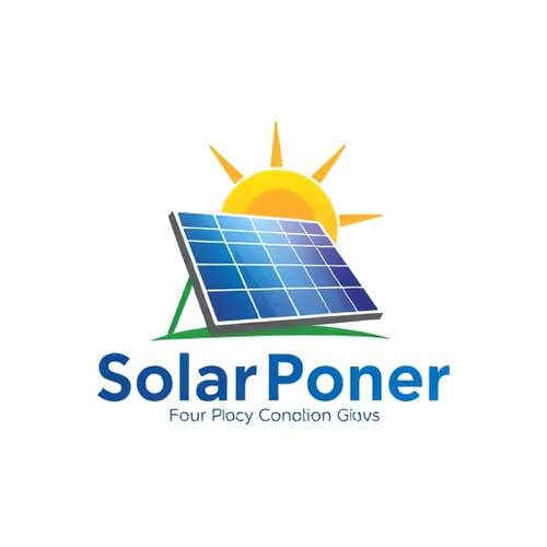 AI Design for solar panel logo