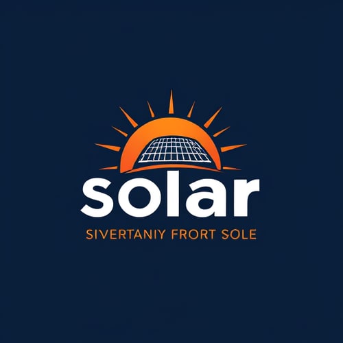 AI Design for solar panel logo