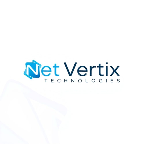 AI Design for Net Vertix Technologies i want logo in white color
