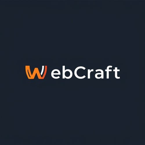 AI Design for Minimalistic and modern logo for web design agency called Web Craft, maximal modern and professional, the design that stands out