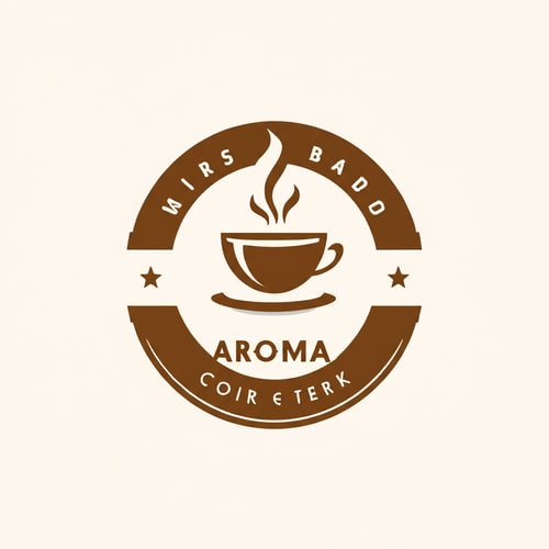 AI Design for make the name Aroma
