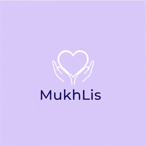 AI Design for the word mukhlis should have all the letters in caps log