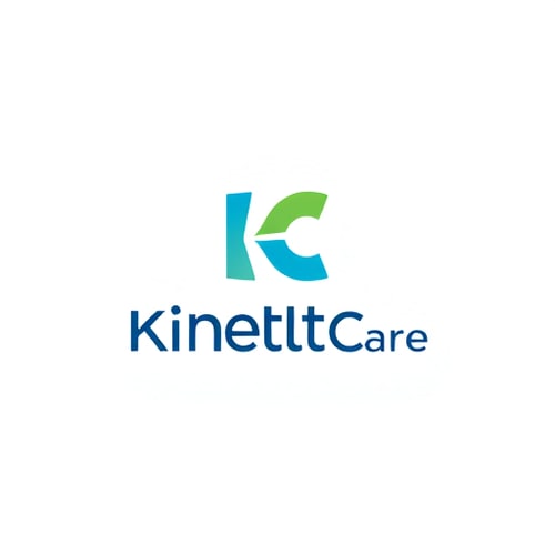 AI Design for Kinetix Care an physiotherapy brand..make a design with K and C in a unique way