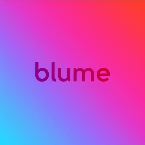 AI Design for i am creating a socialmedia app , name is blume , generate logo for this app without text, theme is light red gradient