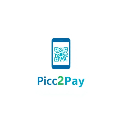 AI Design for a logo for payment app through scanning qr..app name is pic2pay