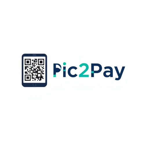 AI Design for a logo for payment app through scanning qr..app name is pic2pay some other relavant logos few more attractive ones 