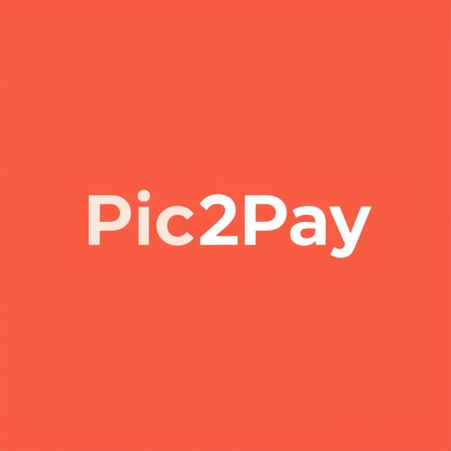 AI Design for a logo for payment app through scanning qr..app name is pic2pay some other relavant logos few more attractive ones