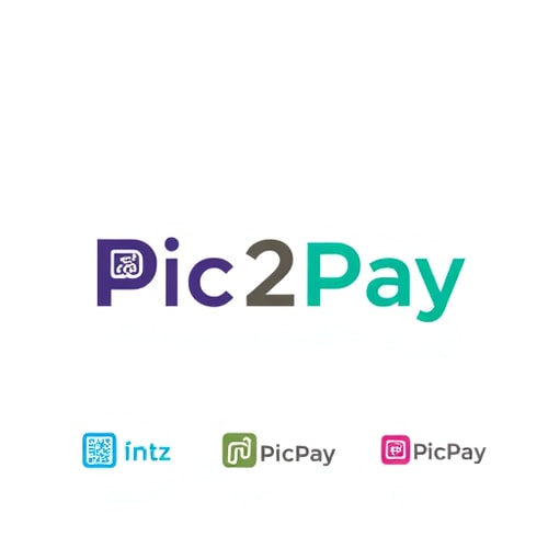 AI Design for a logo for payment app through scanning qr..app name is pic2pay some other relavant logos few more attractive ones related