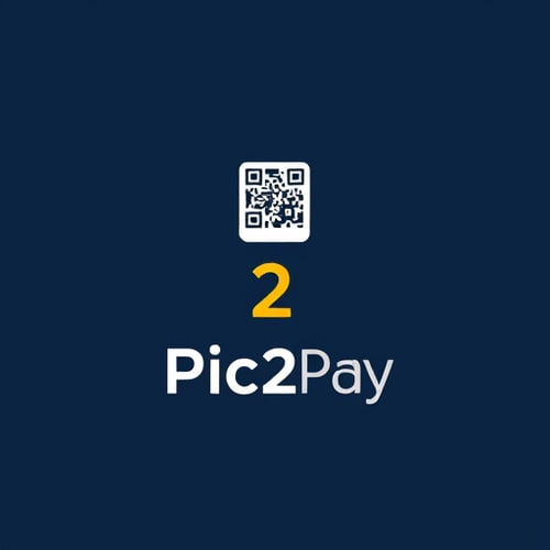 AI Design for a logo for payment app through scanning qr..app name is pic2pay some other relavant logos few more attractive ones related