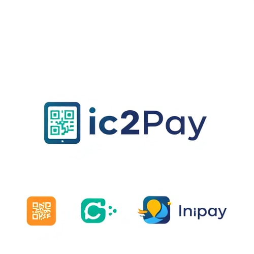 AI Design for a logo for payment app through scanning qr..app name is pic2pay some other relavant logos few more attractive ones