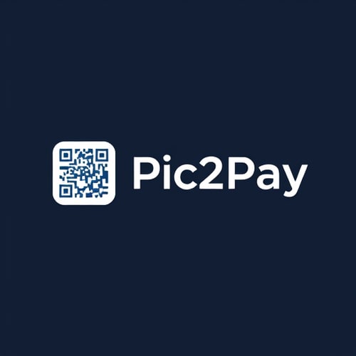 AI Design for a logo for payment app through scanning qr..app name is pic2pay some other relavant logos few more attractive ones 
