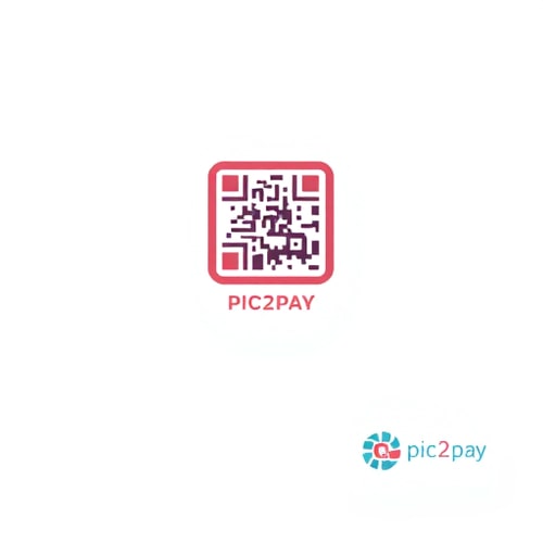 AI Design for a logo for payment app through scanning qr..app name is pic2pay some other relavant logos few more attractive ones