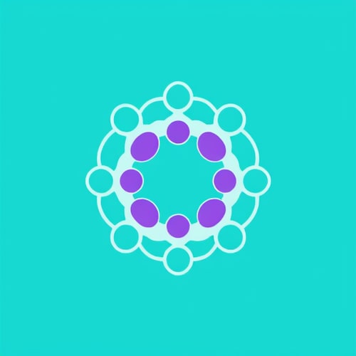 AI Design for i need a logo for group study app named study circles i need it i colour teal with little purple 