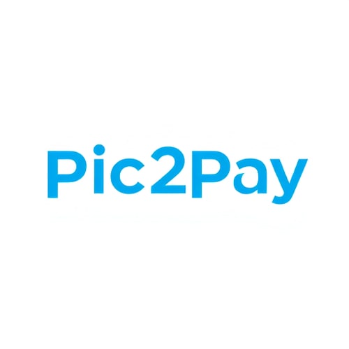 AI Design for need a logo for mobile payment app (by scanning qr) with blue and white colorsapp name is pic2pay