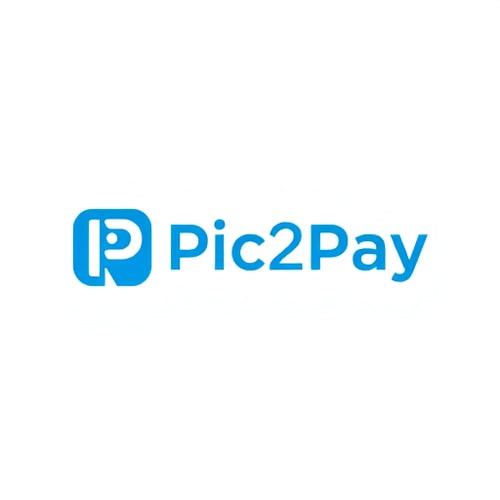 AI Design for need a unique logo for mobile payment app (by scanning qr) like phnpe with blue and white colorsapp name is pic2pay