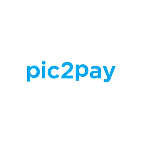 AI Design for need a unique logo for mobile payment app (by scanning qr) like phnpe with blue and white colorsapp name is pic2pay