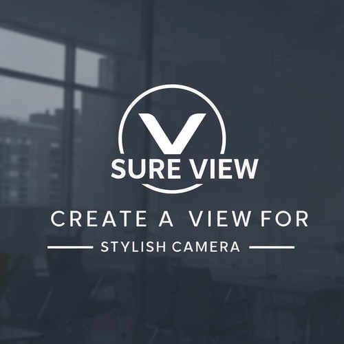 AI Design for CREATE A LOGO FOR SURE VIEW STYLISH CAMERA
