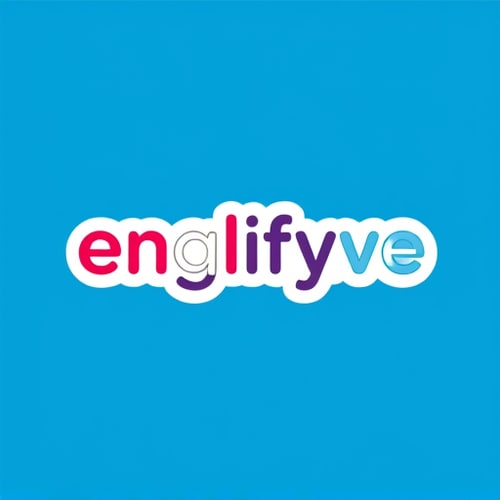 AI Design for a surprising logo for "englifyve" channel. its a teaching channel