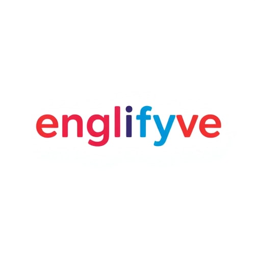 AI Design for a surprising logo for "englifyve" channel. its a teaching channel