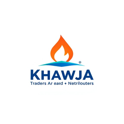 AI Design for make a logo for my company company description. we are working in petroleum gas, my company name is khawaja traders and distributor. give me three to four options also create letterhead for me