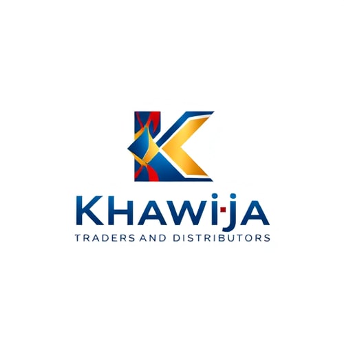 AI Design for Letterform logo for Khawaja Traders and Distributor, a petroleum gas company: A stylized "K" seamlessly integrated with a subtle gas flame or droplet motif, representing energy and distribution. Color palette of deep navy blue, a rich metallic gold, and a touch of vibrant orange for accent. Typography is a strong, modern sans-serif font that conveys reliability and professionalism. Design inspired by classic business logos with a contemporary edge, focusing on clean lines and balanced proportions. Visual execution will be a sleek, vector-based illustration with subtle gradients to add depth. Background type will be a clean white.