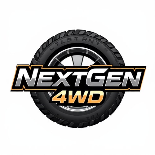 AI Design for I’ve just launched a company called “NextGen 4WD” that designs and manufactures innovative off-road and camping accessories here in Australia, and I need a logo that captures that forward-thinking spirit. The look I’m after is unmistakably modern and sleek—think polished chrome or deep black tones—yet I’m happy to see your professional twists on the palette if it helps the mark stand out on web storefronts, product packaging and vehicle wraps.in HD in logo add also a jeep tyre give heighlu polished image and heif resulation