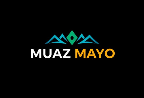 AI Design for give me r black background and contrast colour Name :"MUAZ MAYO" RE DESIGN