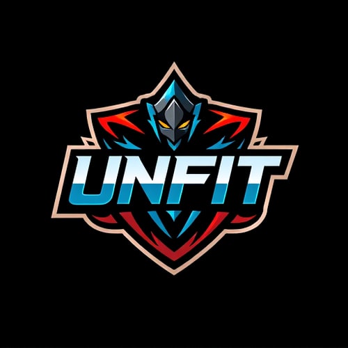 AI Design for name unfit gaming and use baki hanma as background