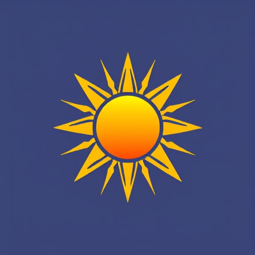 AI Design for Sun logo
