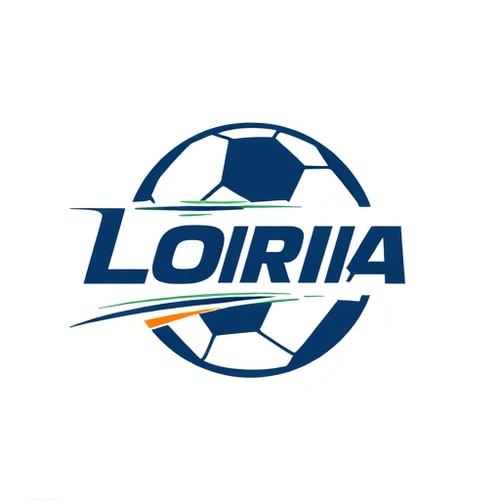 AI Design for logo bertuliskan nama kalis dan back ground bola