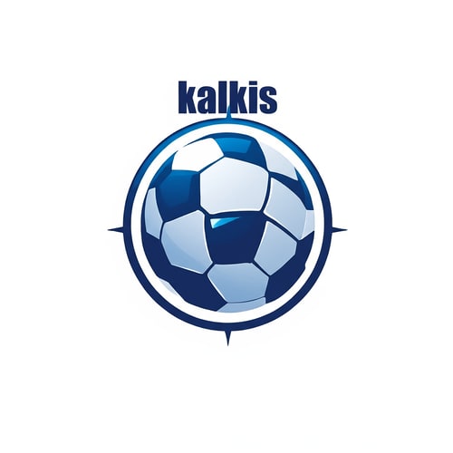 AI Design for diatas bola ada tulisan kalkis