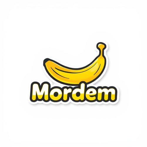 AI Design for 3d banana morden font me