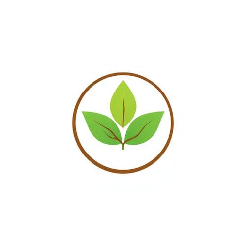 AI Design for Logo (centered or left)AI-generated logo with leaf + crop + circle shapeColor: 🌿 Green (#2E7D32) + 🤎 Brown (#6D4C41)