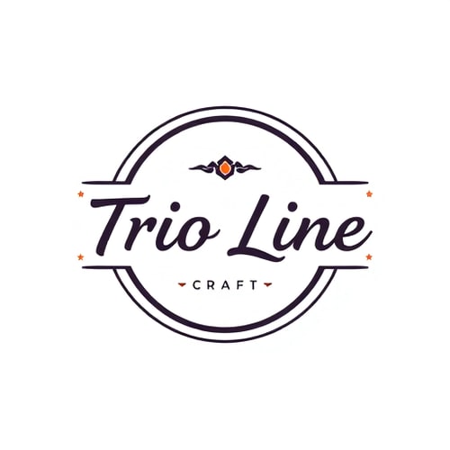 AI Design for logo of "Trio Line" for clothing shop